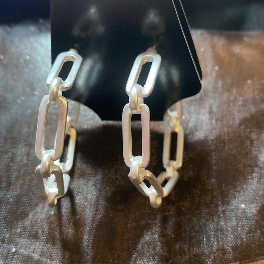 Paperclip earrings - Picture 4 of 4